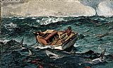 Winslow Homer - The Gulf Stream painting